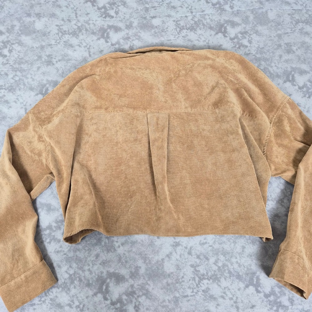 Streetwear Society Corduroy Shacket Women Medium Boxy Western Gorpcore Granola - Picture 6 of 7